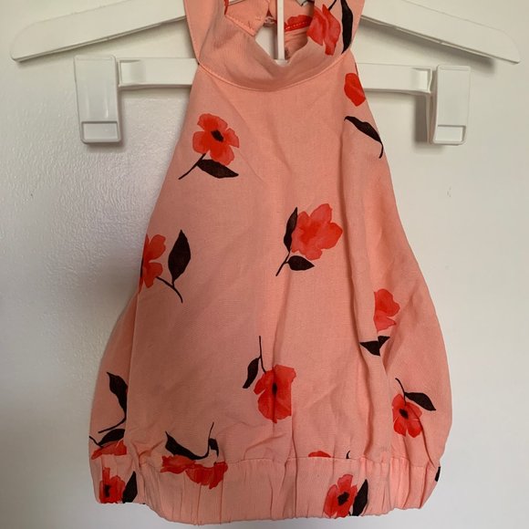 Pink Linen Floral 2-piece Set XS - Picture 10 of 12